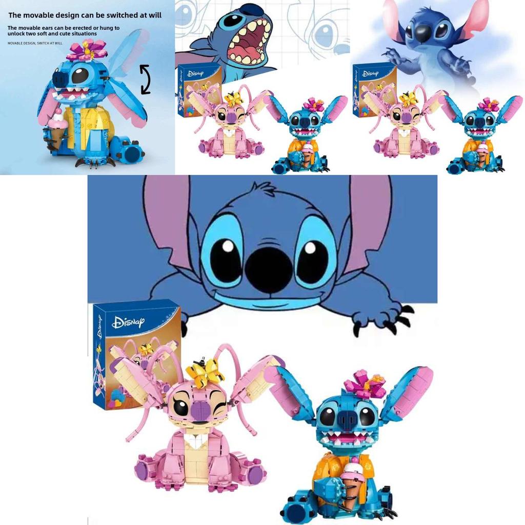 Disney Stitch 3d Block Puzzle With Diy Assembly For Children And Gift Use