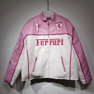 Unisex kožená bunda PU Závodní oblek Motocyklové oblečení pro venkovní jízdu Pro Ferrari SP1 812 F40 SF90 458 488 599 612 FF F12 F80 HS7