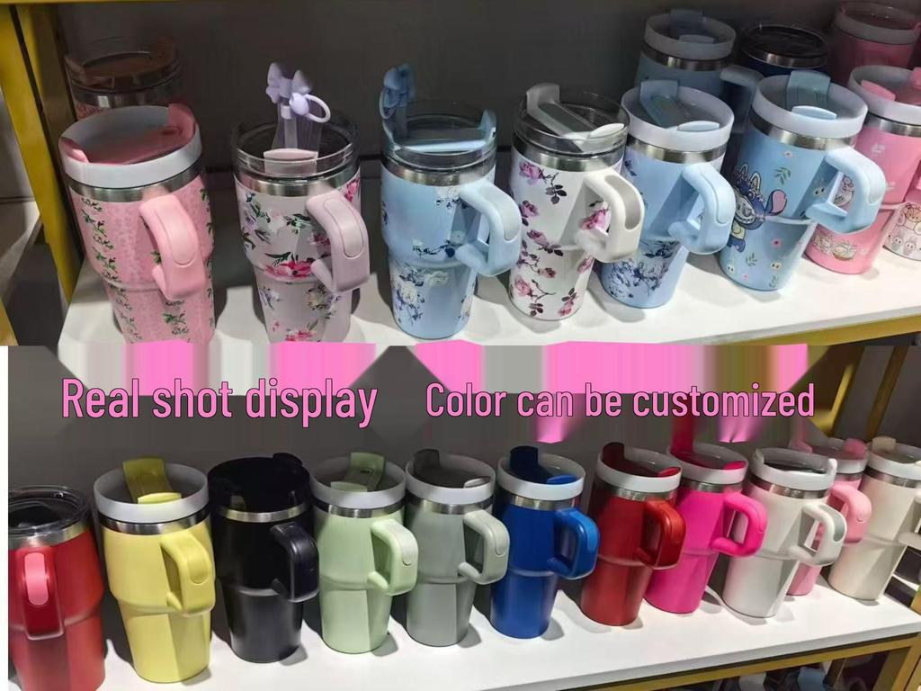 Stanley 14 oz isolierter Becher für das Auto mit Strohhalm