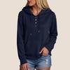 Women's Long Sleeve Hoodie Pullover Button Up Hoodie Casual Solid Color Casual Hooded
