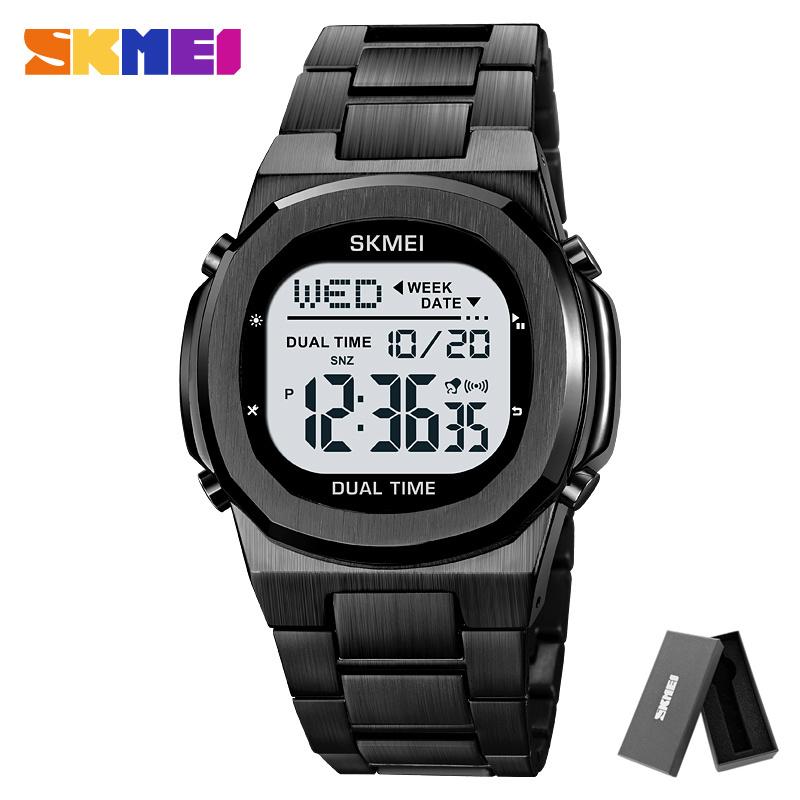 SKMEI 2004 Alarm Date Clock relojes para hombre Glow Stop Watch Multifunction Mens Waterproof Electronic Sport Watch Wristwatch