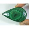 AA+Natural Green Malachite Designer Pear Cabochon Gemstone 144Cts. 33X54X7MM ET-65