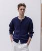 Decoroso Panel Rib Round Cardigan [Navy]