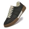Echtes Leder Herren Freizeitschuhe Neue Schnürschuhe Vulkanisierte Schuhe Dicke Sohle Schlichte Herren Skateboard Schuhe Persönlichkeit Sneaker