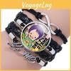 One Piece Leather Bracelet Handcrafted Cartoon Character Wristband Fashion Accessory