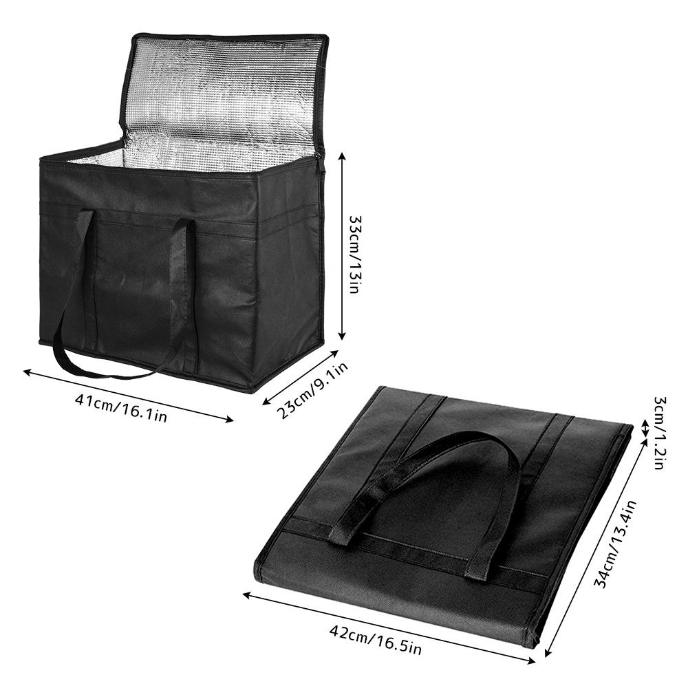 

30L Portable Insulated Cooler Bag Leak-proof Food Delivery Bag Foldable Food Thermal Tote Bag for Picnic Beach Camping Work Trip