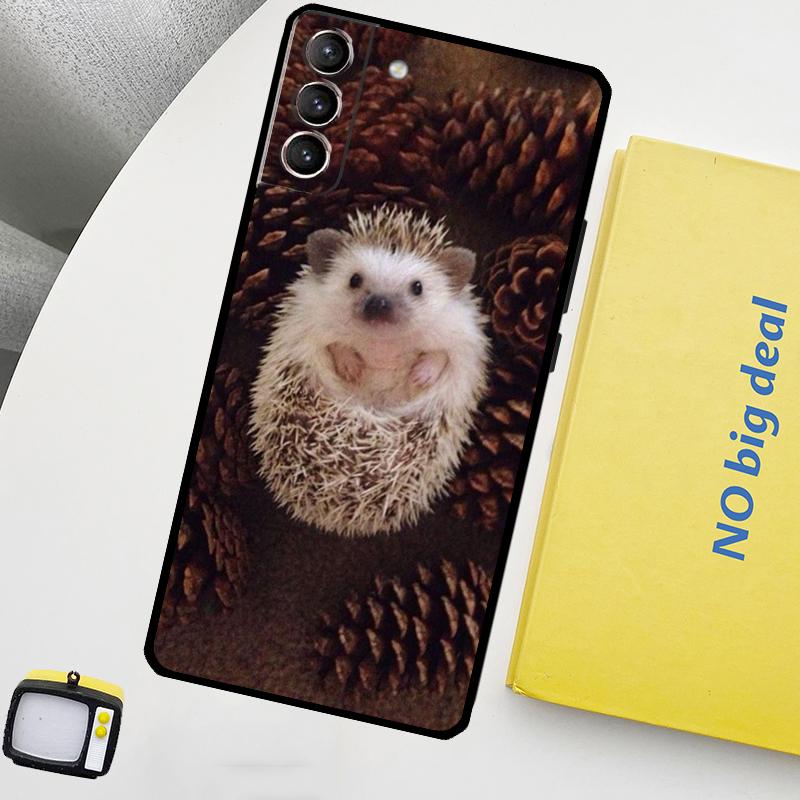 

Cute Little Hedgehog Phone Case For Samsung Galaxy S25 S26 Ultra S21 S22 S23 S24 Ultra S10 S20 Plus S25 FE Cover Galaxy S22 Plus