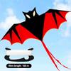 Aquilone Pipistrello Grande 1,6m Realistico Facile da Pilotare Aquilone Delta per Bambini Bambini Principianti Divertimento all'Aperto in Spiaggia Giocattolo da Esterno