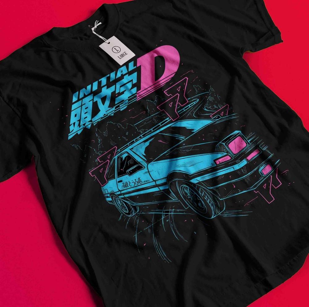 Initial D T-Shirt Takumi Fujiwara Shirt Anime Tshirt Bunta Tee Natsuki Keisuke BB1015