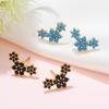 New Design Stainless Steel Cubic Zirconia Small Hoop Earrings For Women Punk Blue Huggie Thin Cartilage Earring Piercing Jewelry