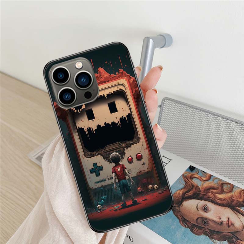 Devils Addicted To Game Consoles Phone Case For Iphone 17 Air 16 15 Pro Max 14 Plus 16E Coque 13 Pro 12 Mini 11 Clear Cover Sili