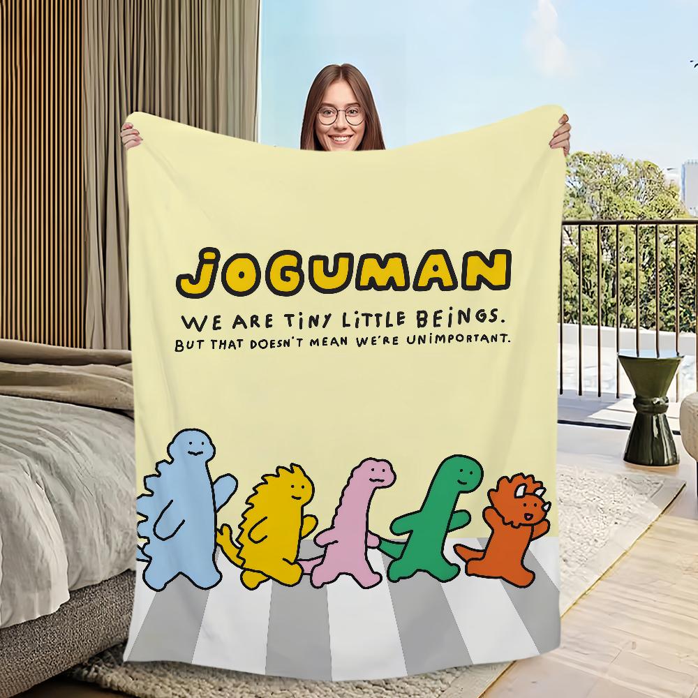 Funny cute Art Cartoon Dinosaur Home Flannel Warm Comfort Soft Plush Blanket For Sofa Living Room J-joguman Bedroom Travel Gift