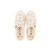 MLB Playball Mule MONOGRAM Mules Slip Resistant Abrasion Resistant Low Top Canvas Shoes Unisex White 32SHSM111-50W
