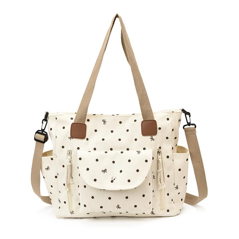 Plátěná taška Tote Bag Dámská Velkokapacitní Taška přes rameno Crossbody Neformální Denní Pracovní Kabelka