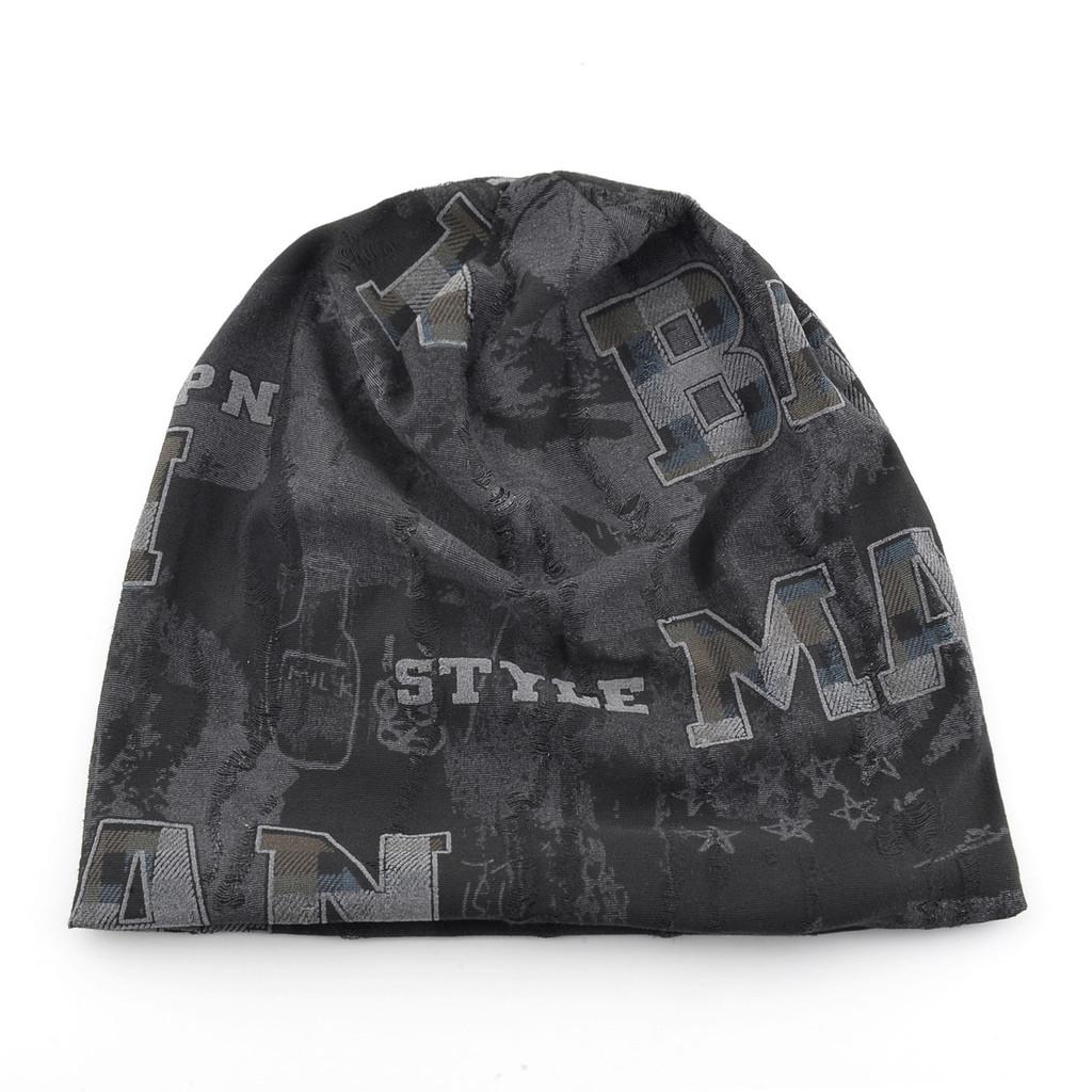 Vintage Letter Design Beanie For Men Women Allseason Fashion Cool Headgear