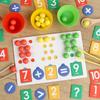 Clip Beads Number Decomposition Operation Learning Educational Toys Color Cognition Arithmetic Pairing Children'S Early Education Games