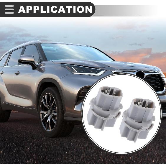 

Motoforti Car Backup Reverse Light Bulb Lamp Socket Holder, for Honda Accord 1998-2012, Plastic, No.33514-S50-003, Gray, 2pcs