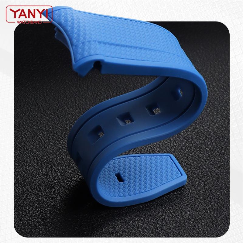 Rubber Watchband for Rolex Omega X Swatch Joint MoonSwatch Constellation Waterproof Sports 20mm Watch Strap Curved End Band