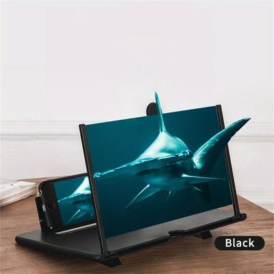 10/12 Inch Folding Cell Phone Screen Magnifier Enlarged Mobile Phone Screen Magnifying HD Video Amplifier Stand Watch TV Drama