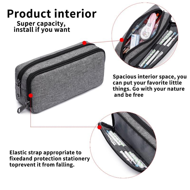 Stift Tasche Große Kapazität Koreanische Grundschüler Stift Tasche Schreibwaren Box Doppel Schicht Schreibwaren Box Kreative Stift Tasche