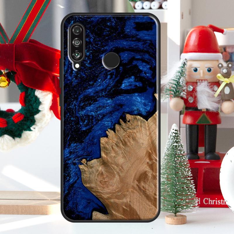 Hybrid Wood Resin For Huawei Nova 12i 11i 8i 12s Y73 Y72 Y61 Y91 Y90 Y70 Y60 9 10 SE P60 Pro P30 P40 Lite Case