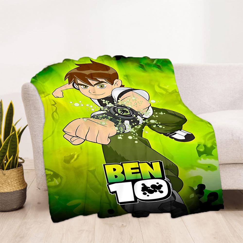 1pc Ben10 Alien Outdoor Blanket Lightweight Flannel, All-Season Use for Sofa, Bed, Travel, Camping, Living Room, Office, Couch057
