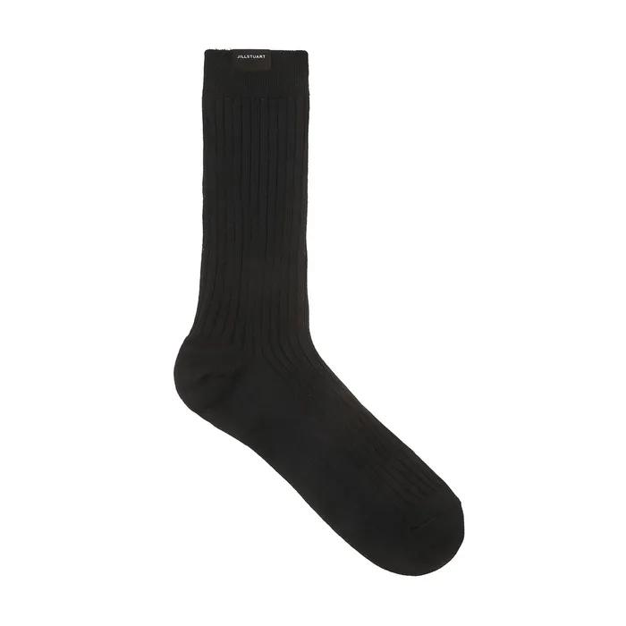 [Gift Box Packaging] Women's Logo Label Ribbed Mid-calf Socks 3-Piece Set JASS5F020I2