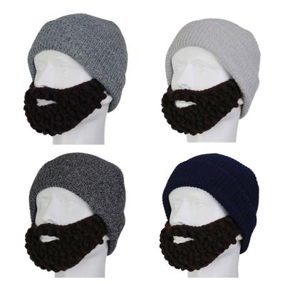 Personalized Winter Handmade Beard Hats Crochet Mustache Knit Party Caps