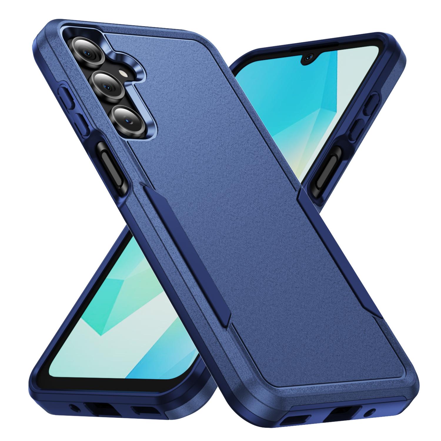 

Матовый чехол, устойчивый к царапинам, для Samsung Galaxy S25 Ultra Edge S23 Plus S24 FE S22 S21 S20 A56 5G A55 A16 A36 A35 A15 A54 A53 Galaxy S23 FE темно-синий