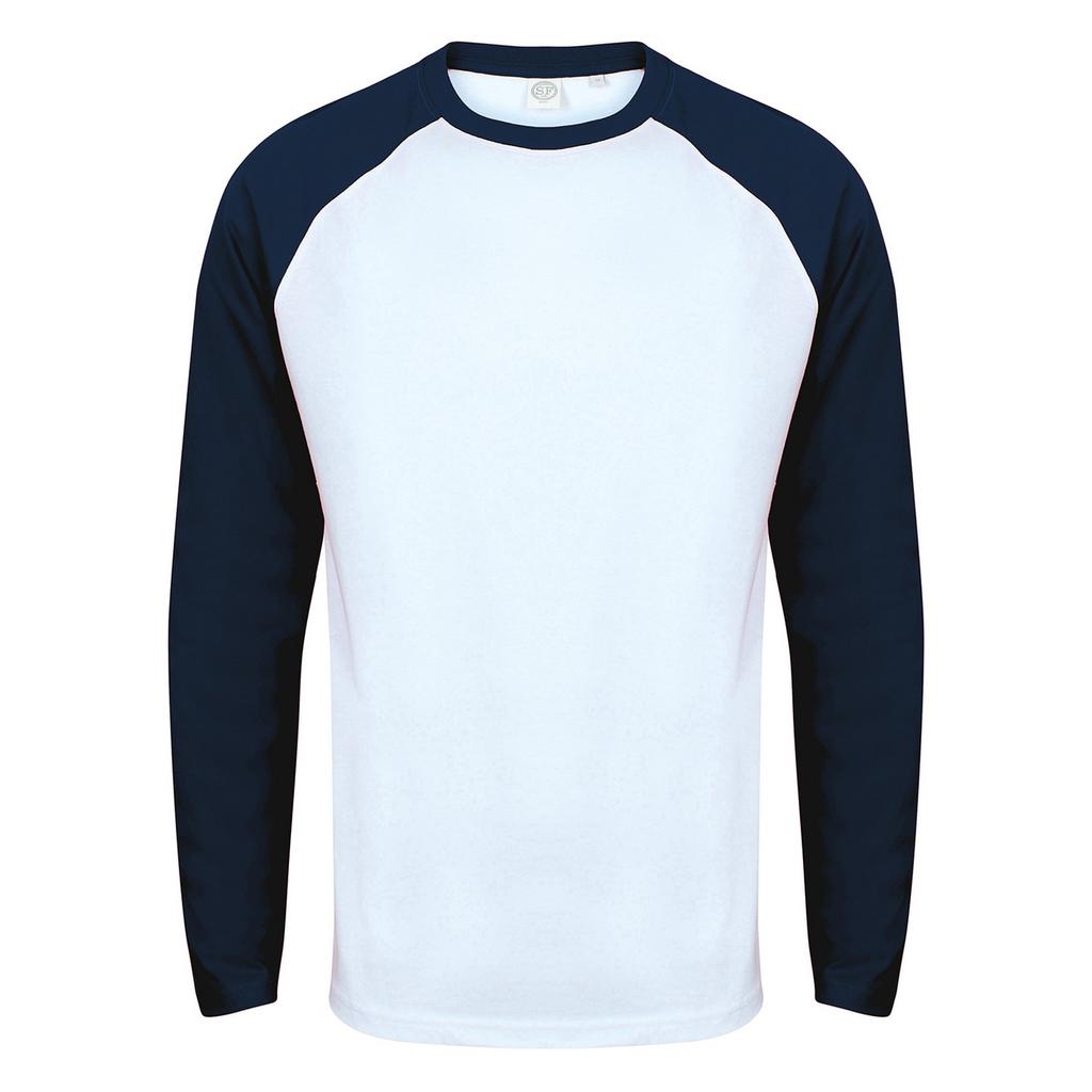 Skinni Fit Mens Long-Sleeved Baseball T-Shirt