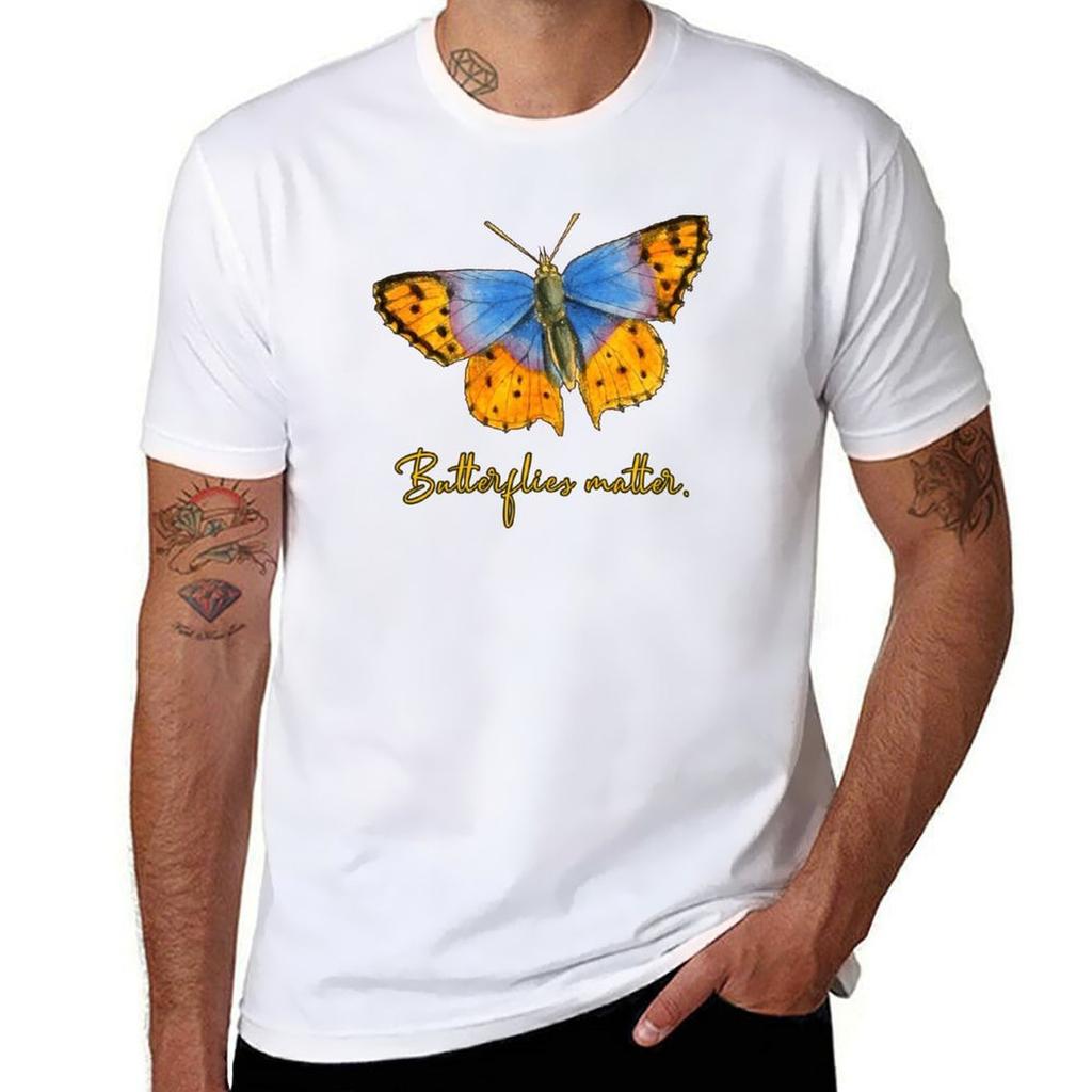 Butterflies Matter Beautiful Butterfly Tshirt Antiwrinkle Short Sleeve Tshirt