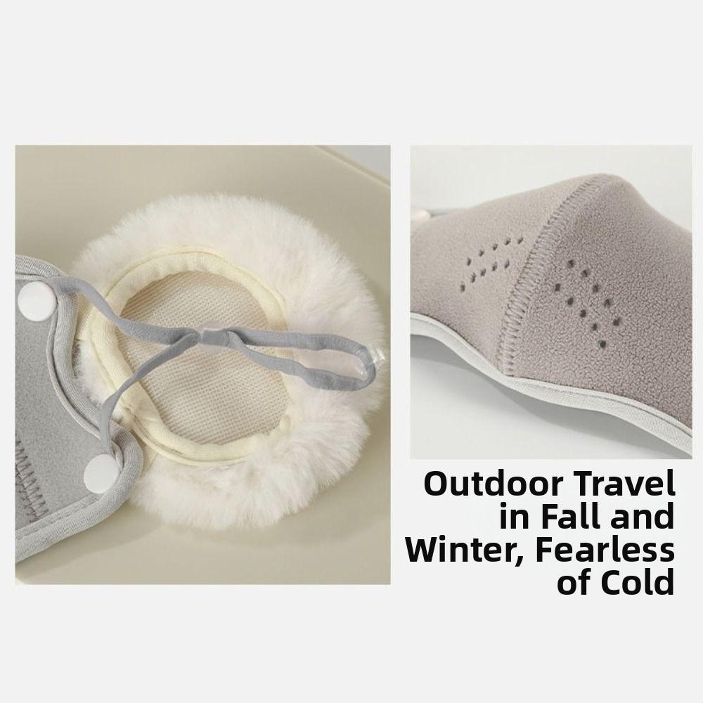 Thermal Ear-Protecting Face Mask Dust-proof Earflap Mask Half Face Mask  Cold Weather