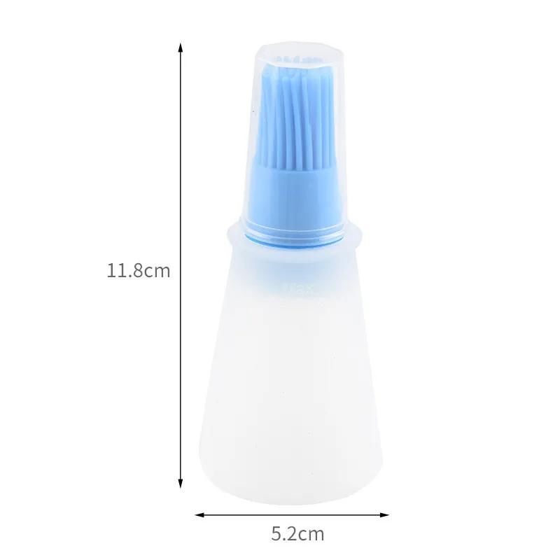 Baking Pancake Barbecue Camping Kitchen Gadgets Portable Oil Bottle Barbecue Brush Silicone Kitchen Cooking Tool