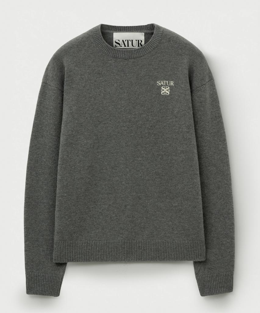 Seteo Lauren Classic Logo Knit Charcoal