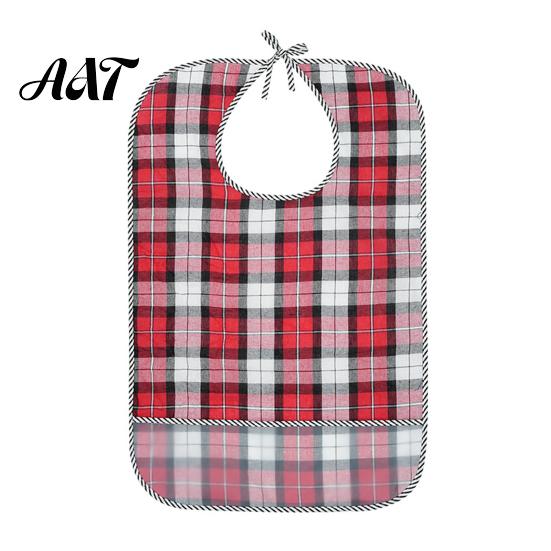 Double Sided Adult Bibs Double-sided Waterproof Bib, with Adjustable Neck Strap, Wide Adaptive Clothing for Seniors Crumb Catcher Large Washable