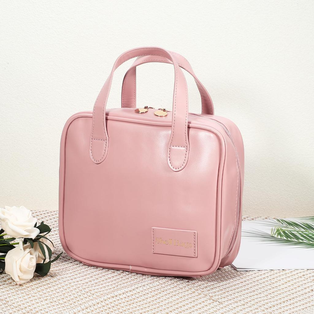 VOCOSTE Makeup Large Perfect for Travel and Business Cherry Blossom Pink Pouch, Capacity, Multifunctional, Trips, 21x7x19cm,