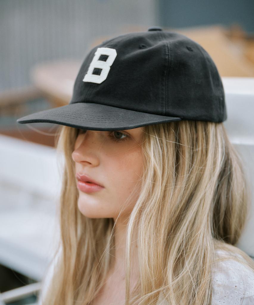 GREENBUTTER B Logo Cap (Black)