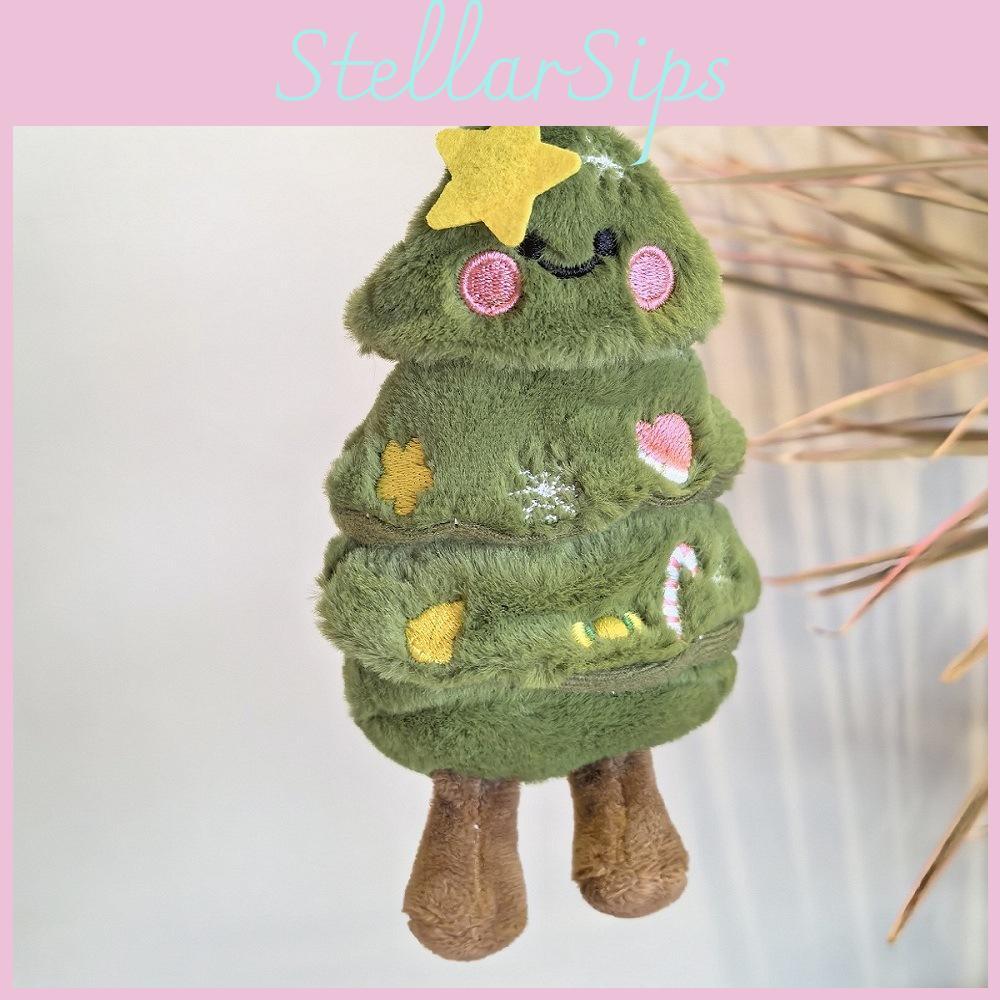 Adorable Ins Christmas Tree Plush Pendant Keychain Perfect Gift For Holidays