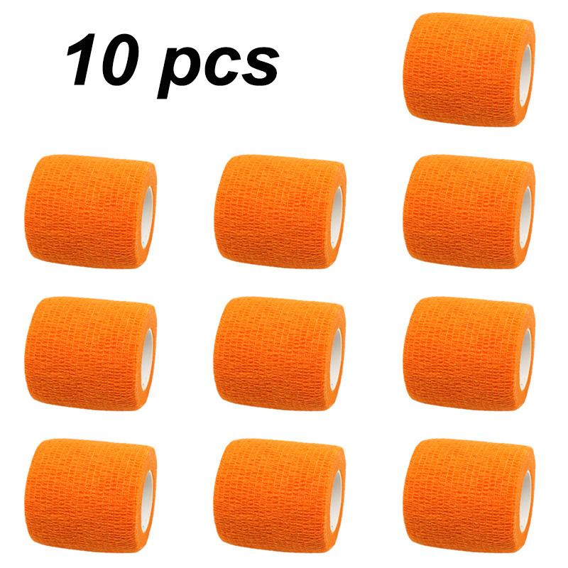 10 Rolls Athletic Wrap Tape Self Adhesive Elastic Bandage Sports Protector Knee Finger Wrist Pet Shoulder Tattoo Accessories