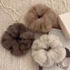Yousheng Women Hair Rope Large Size Plush Hair Scrunchies Comfortable Fit No Pulling Warm Hair Band Hair Accessories