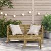 Garden Corner Sofa Set 2 Pieces Pressure Treated Pine Wood