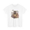 Boho Floral Raccoon Reading Book T-Shirt   Whimsical Book Lover Shirt