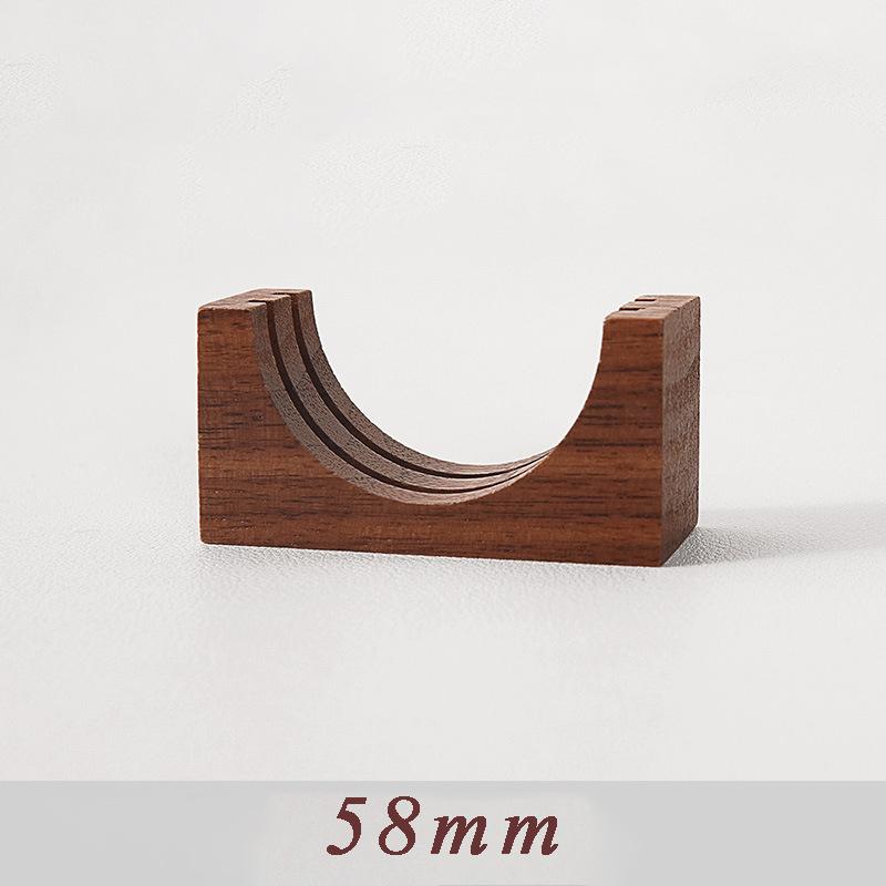 

Coffee Filter Screen Holder Walnut-Stand Coffee Puck Screen Rack Double Grids Storage Base For 51MM/54MM/58MM Espresso Screen
