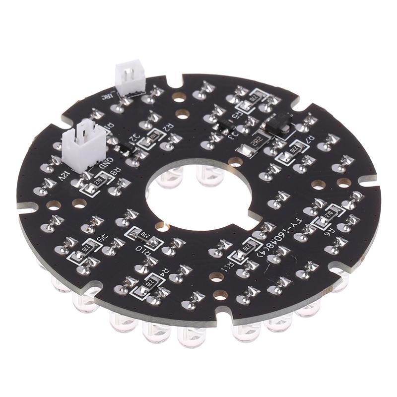 48Pcs-Led 850Nm Illuminator Ir Infrared Board Night Vision Light Lamp For 50 Cctv Surveillance Camera Housing Diameter 60Mm