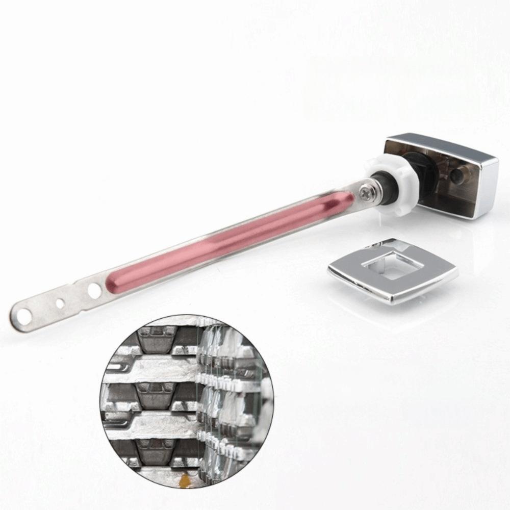 Pull Rod Toilet Flush Handle Stainless Steel Toilet Trip Lever  Plumbing Replacement