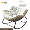 “Nordic Light Luxury Bird's Nest Rattan Rocking Chair for Living Room or Balcony – Extra Large for Adults”