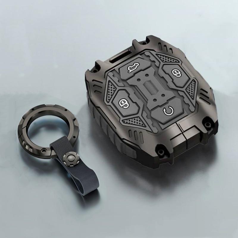 

Key Case Cover for JETOUR T2 DASHING Remote Holder Keychain Accessories сірий