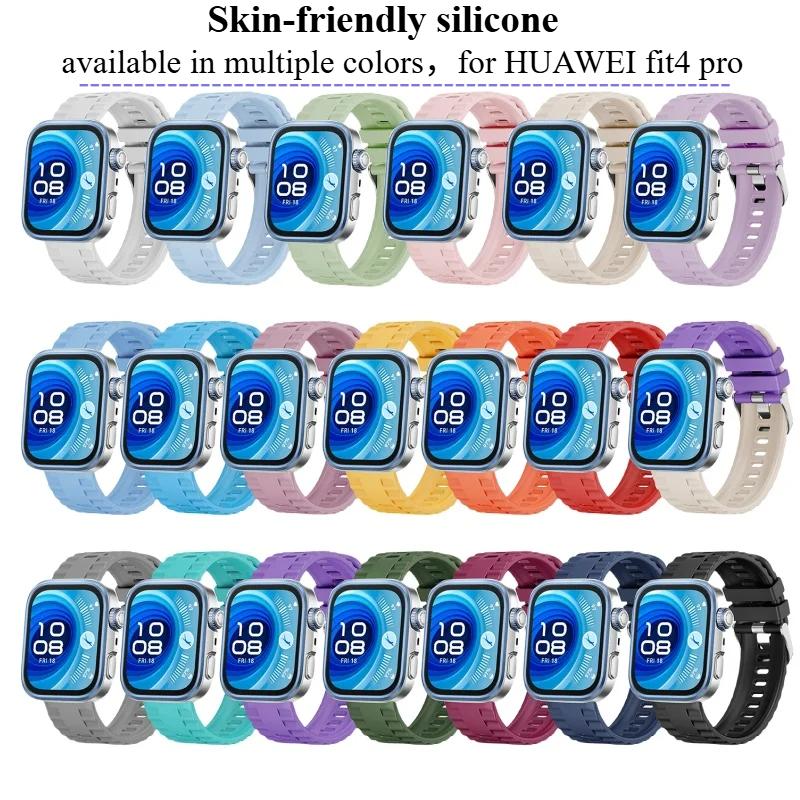 Silikonarmband für Huawei Watch Fit 4 Pro fit4 Armband Weiches Uhrenarmband Ersatzarmband Blet correa