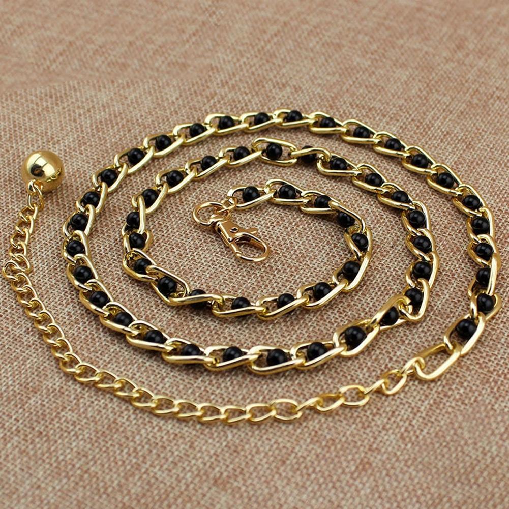 

Жіноча Мода Імітація Перлів Поясний Ланцюжок Жіночий Олівет Тонкі Ремені Дамські Аксесуари для Сукні