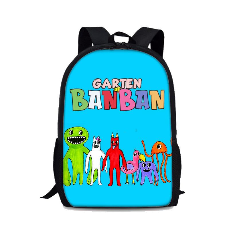 Cartoon Youthful Garten of Banban Student School Bags Notebook Backpacks 3D Printed Oxford Waterproof Boys/Girls Travel Bags